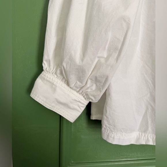 Banana Republic White Cotton Popover - Picture 4 of 7